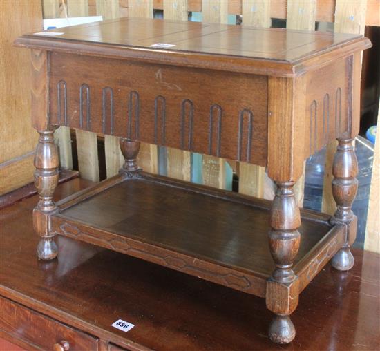 Oak sewing box